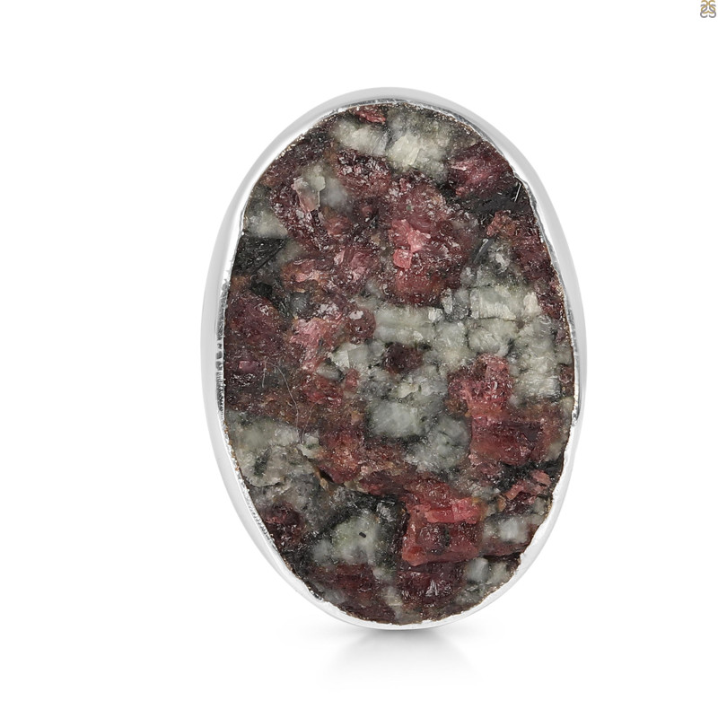 Eudialyte Druzy Adjustable Ring-ADJ-R EUD-2-135