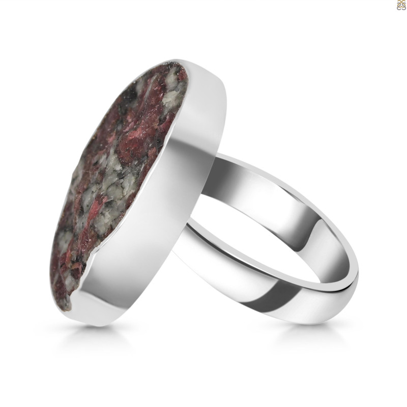 Eudialyte Druzy Adjustable Ring-ADJ-R EUD-2-135