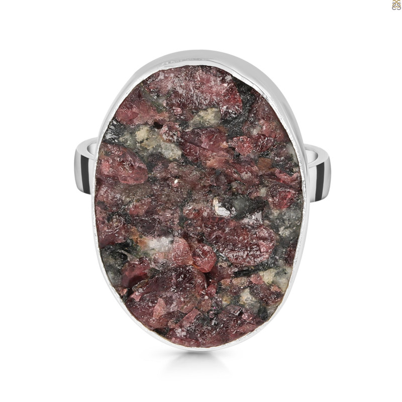 Eudialyte Druzy Adjustable Ring-ADJ-R EUD-2-138