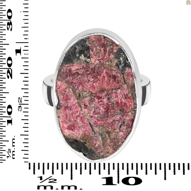 Eudialyte Druzy Adjustable Ring-ADJ-R EUD-2-162