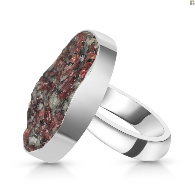 Eudialyte Druzy Adjustable Ring-ADJ-R EUD-2-163