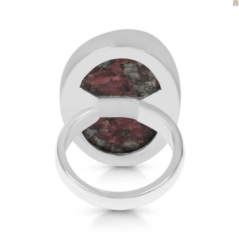 Eudialyte Druzy Adjustable Ring-ADJ-R EUD-2-163