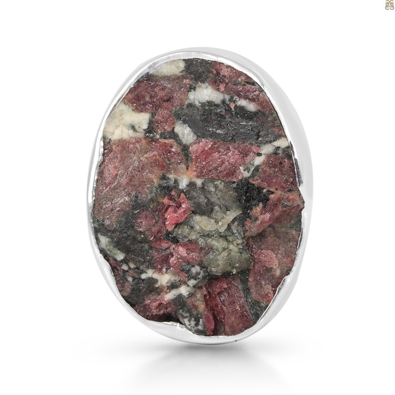 Eudialyte Druzy Adjustable Ring-ADJ-R EUD-2-164