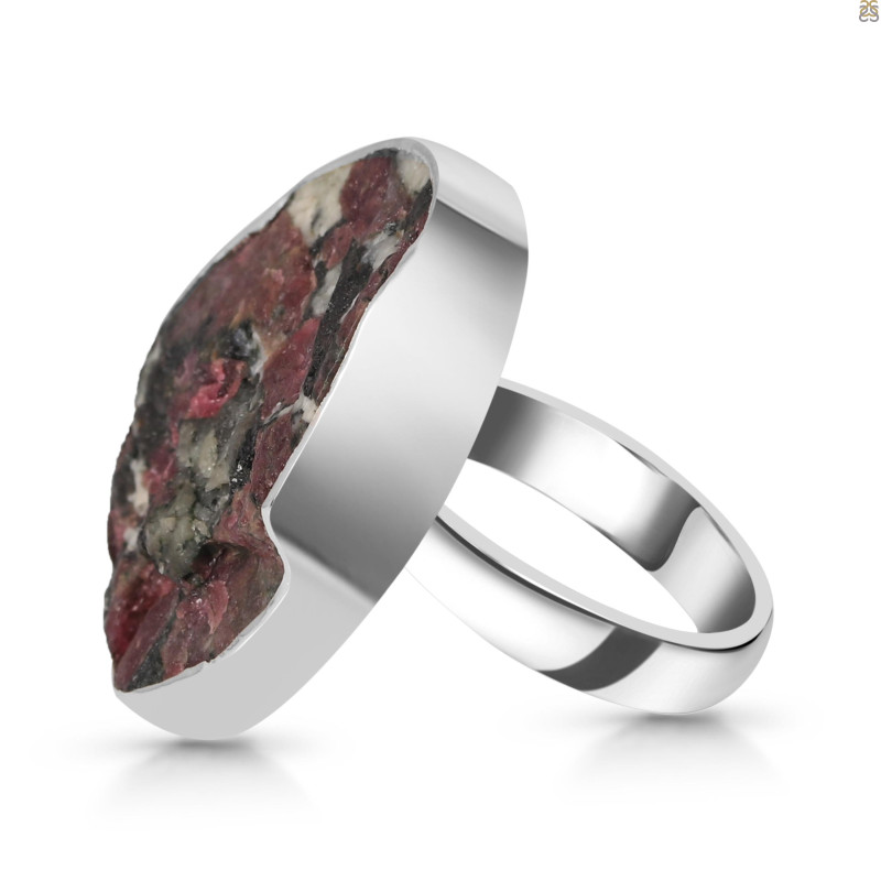 Eudialyte Druzy Adjustable Ring-ADJ-R EUD-2-164
