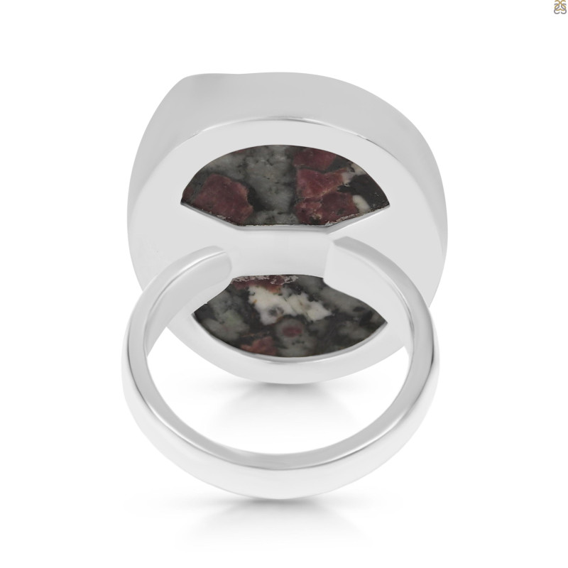 Eudialyte Druzy Adjustable Ring-ADJ-R EUD-2-164