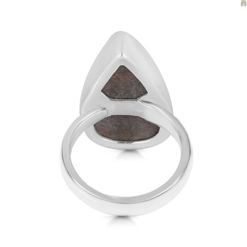 Cobalt Calcite Druzy Adjustable Ring-ADJ-R CBC-2-69