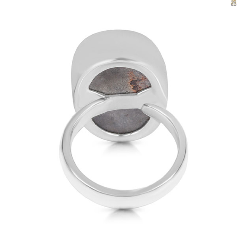 Cobalt Calcite Druzy Adjustable Ring-ADJ-R CBC-2-76