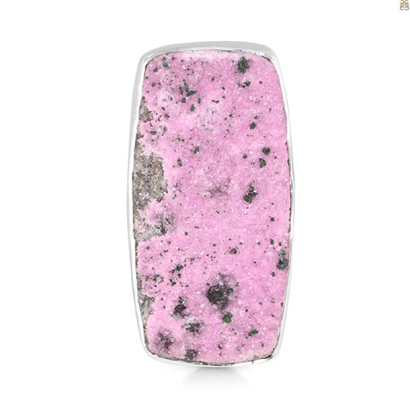 Cobalt Calcite Druzy Adjustable Ring-ADJ-R CBC-2-85