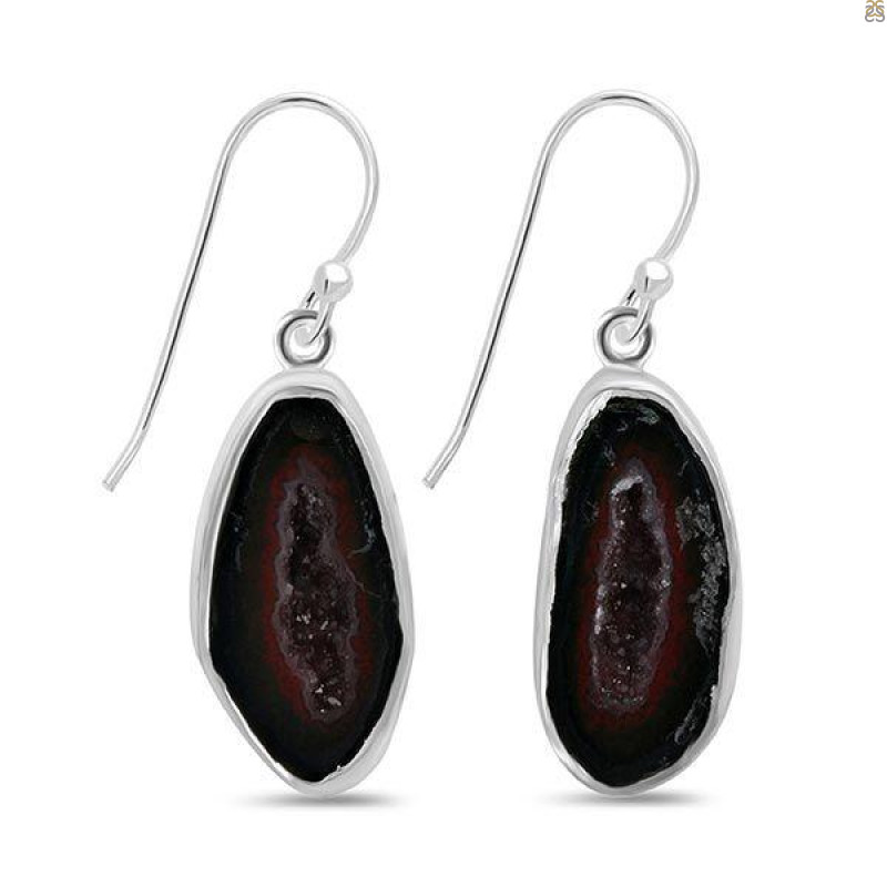 Coconut Geode Earring-E CCG-3-13
