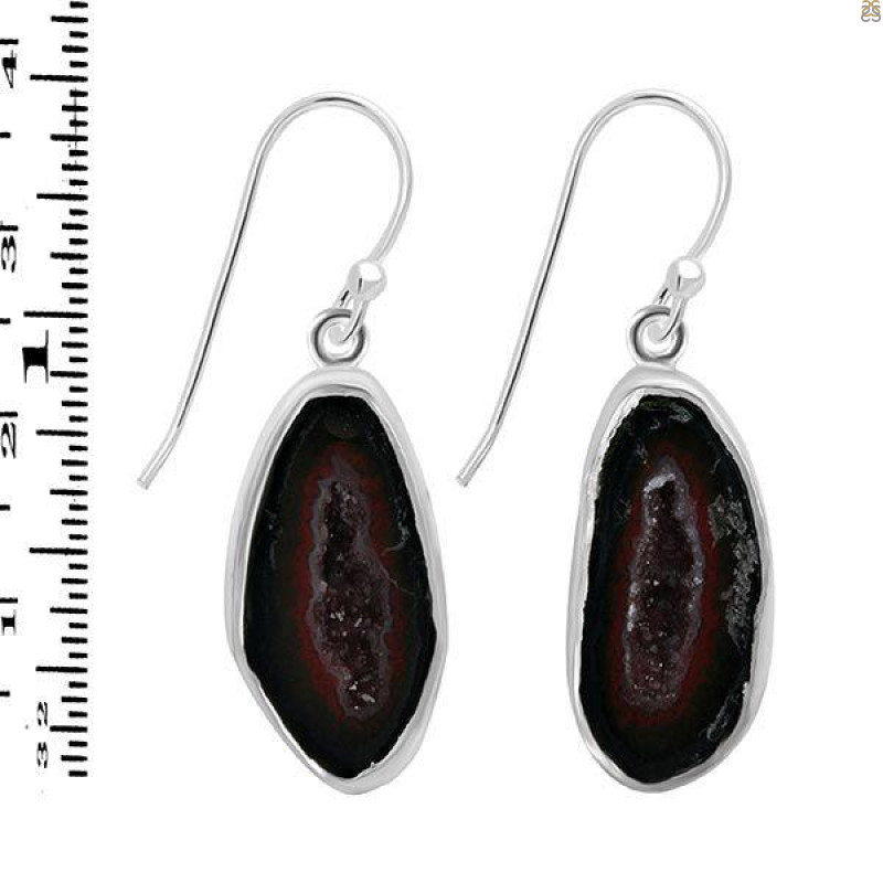 Coconut Geode Earring-E CCG-3-13
