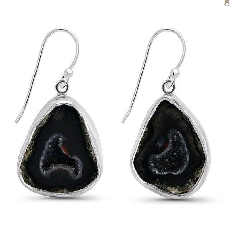 Coconut Geode Earring-E CCG-3-27