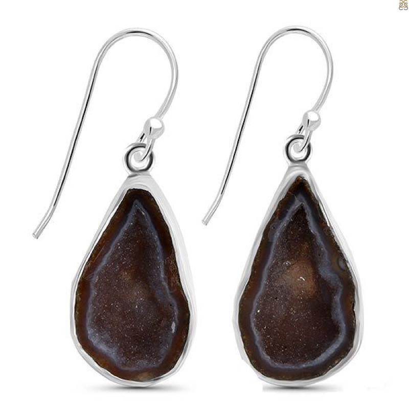 Coconut Geode Earring-E CCG-3-31