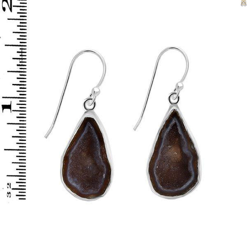 Coconut Geode Earring-E CCG-3-31