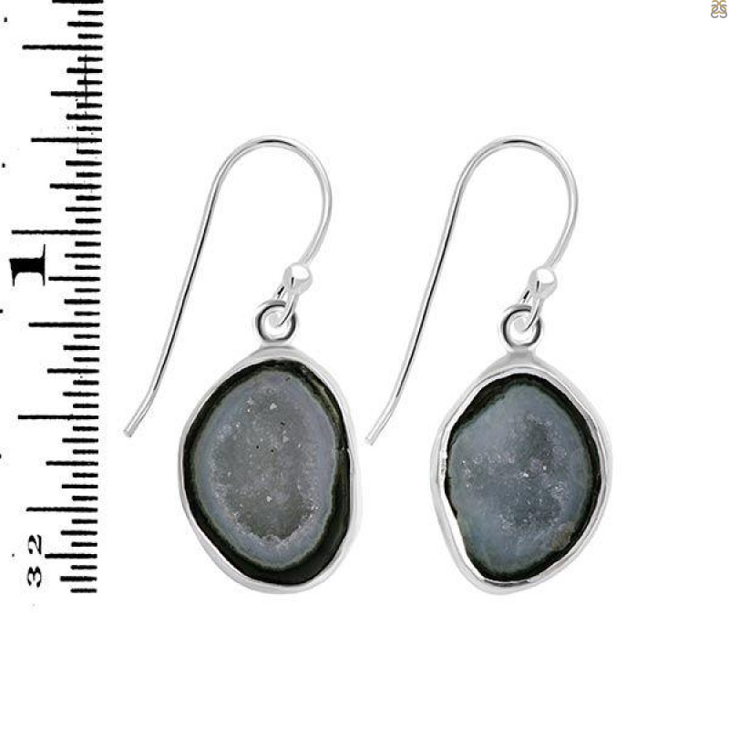 Coconut Geode Earring-E CCG-3-8
