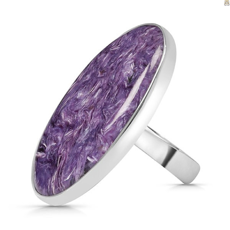 Charoite Adjustable Ring-ADJ-R CHR-2-53