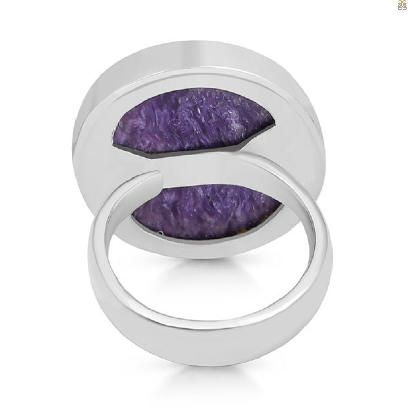 Charoite Adjustable Ring-ADJ-R CHR-2-59