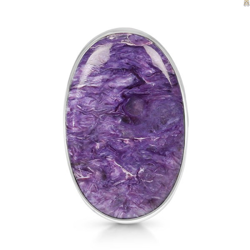 Charoite Adjustable Ring-ADJ-R CHR-2-76