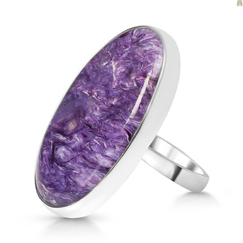 Charoite Adjustable Ring-ADJ-R CHR-2-76