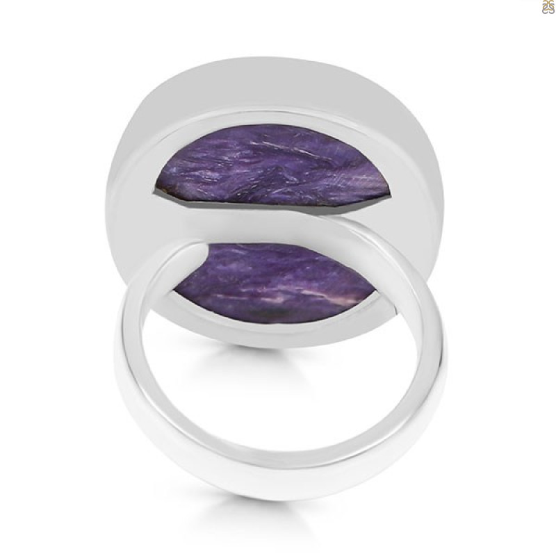 Charoite Adjustable Ring-ADJ-R CHR-2-76
