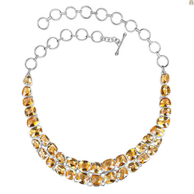  Citrine Necklace-NJ CIT-12-7