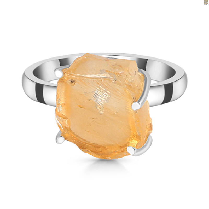 Citrine Rough Ring-R-Size-8 CIT-2-141