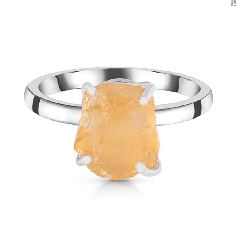 Citrine Rough Ring-R-Size-9 CIT-2-149