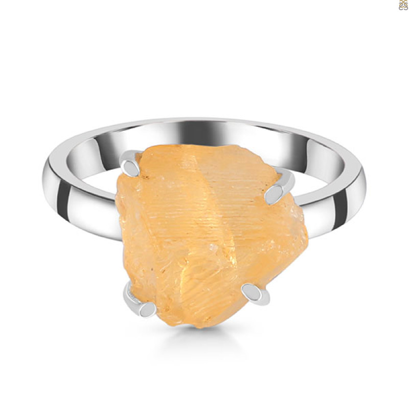 Citrine Rough Ring-R-Size-7 CIT-2-32