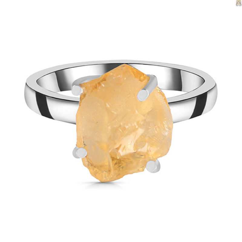 Citrine Rough Ring-R-Size-7 CIT-2-90