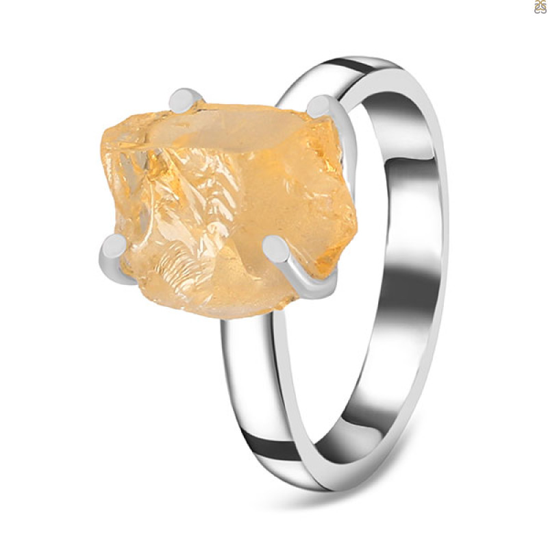 Citrine Rough Ring-R-Size-7 CIT-2-90