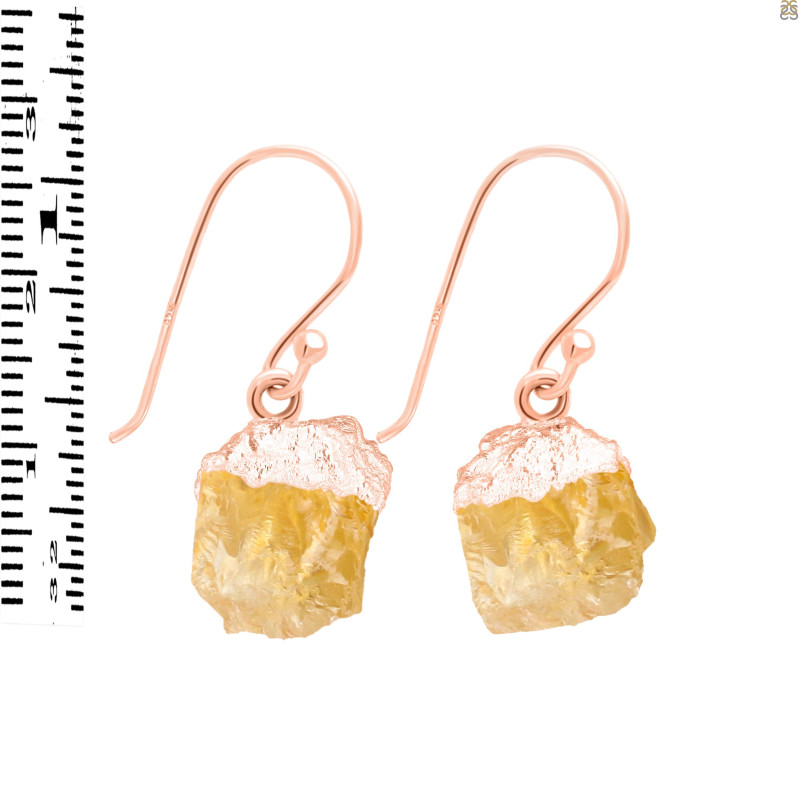 Citrine Raw Crystal Earring CIT-RCYE-1