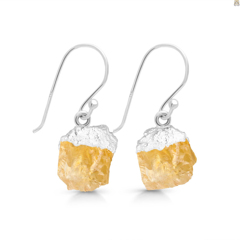 Citrine Raw Crystal Earring CIT-RCYE-1
