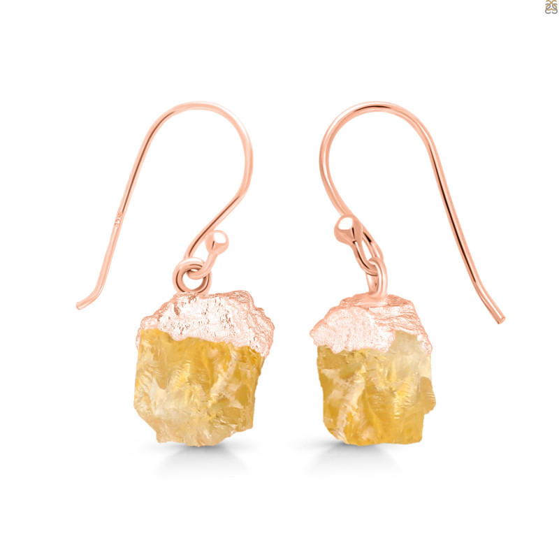 Citrine Raw Crystal Earring CIT-RCYE-1
