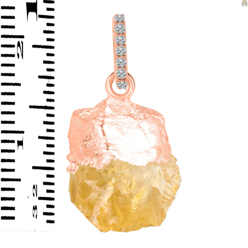 Citrine Raw Crystal Pendant CIT-RCYP-2