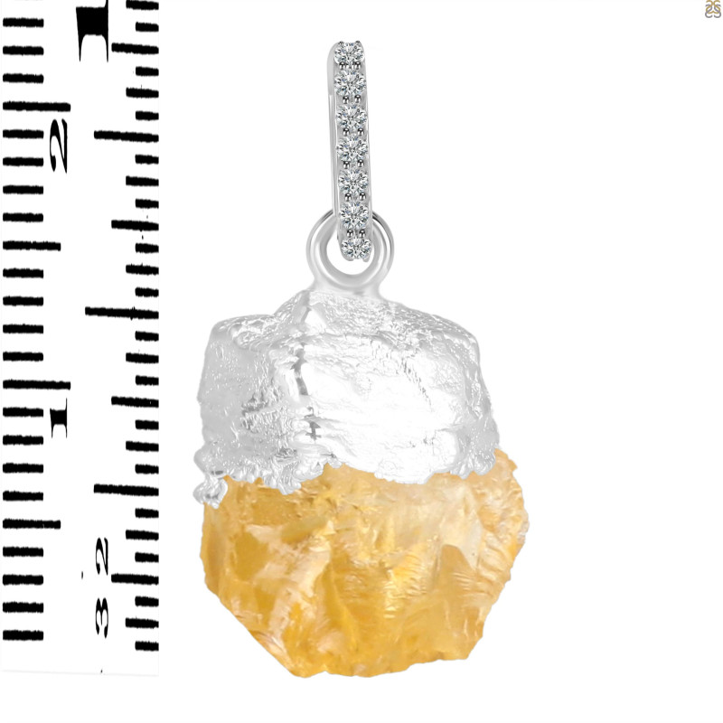 Citrine Raw Crystal Pendant CIT-RCYP-2