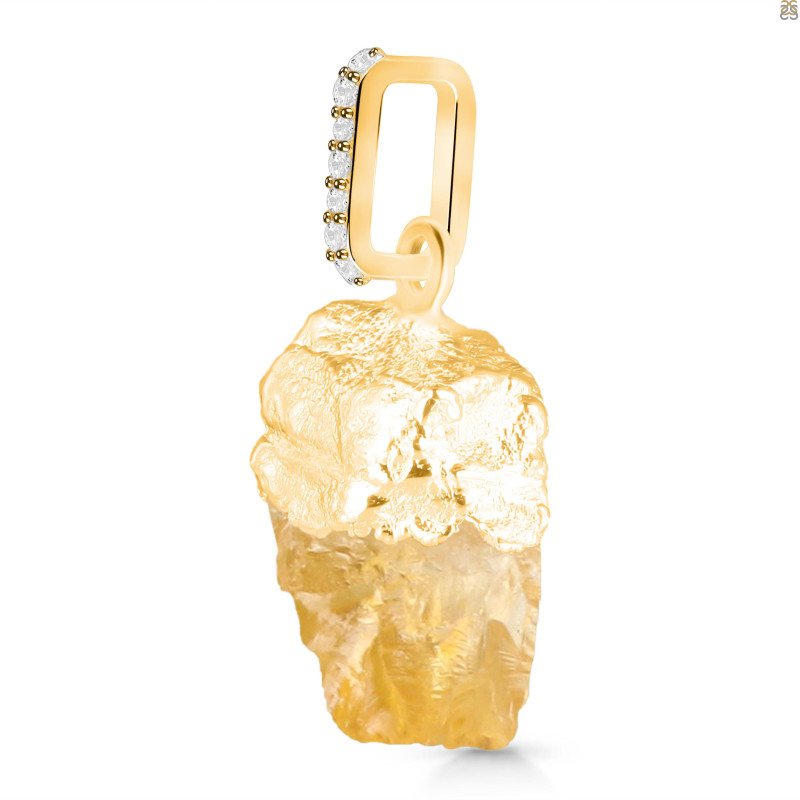 Citrine Raw Crystal Pendant CIT-RCYP-2