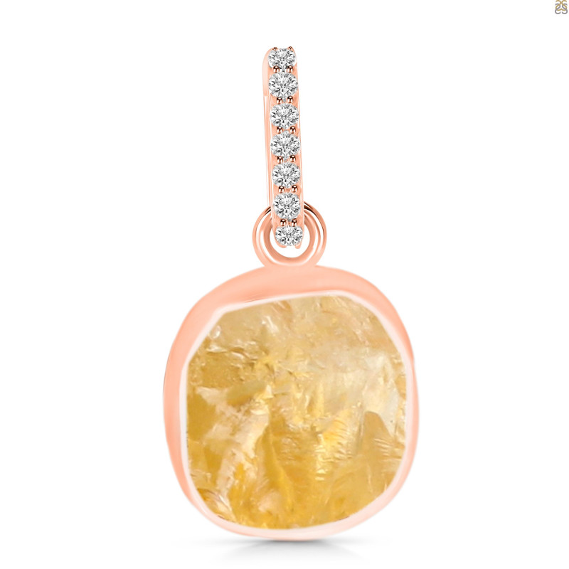 Citrine Raw Crystal Pendant CIT-RCYP-6