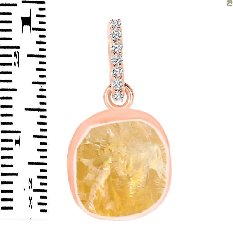 Citrine Raw Crystal Pendant CIT-RCYP-6