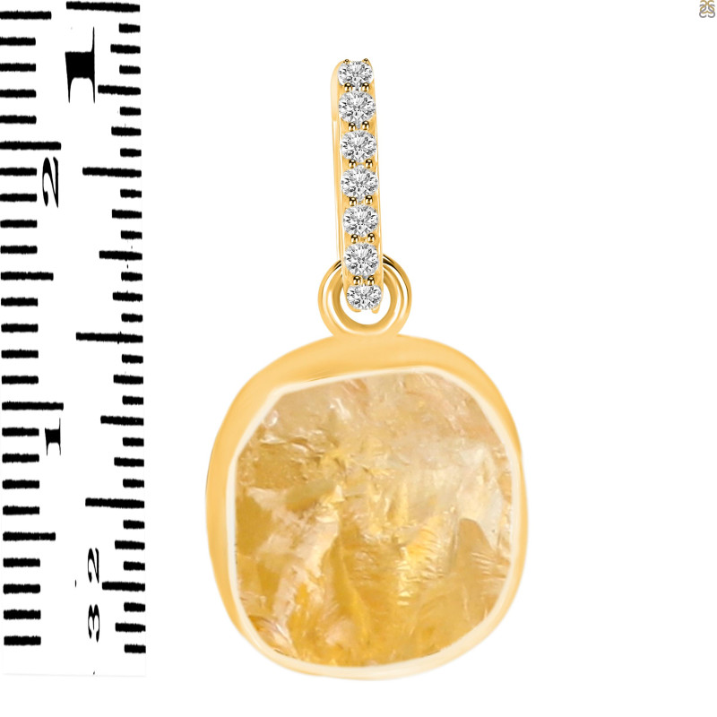 Citrine Raw Crystal Pendant CIT-RCYP-6
