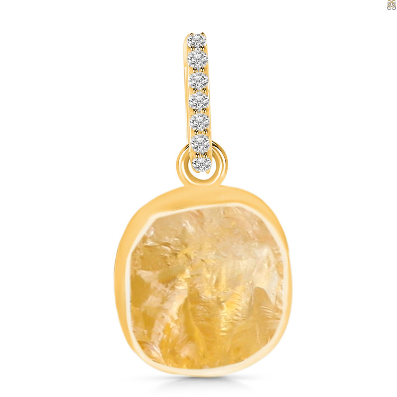 Citrine Raw Crystal Pendant CIT-RCYP-6
