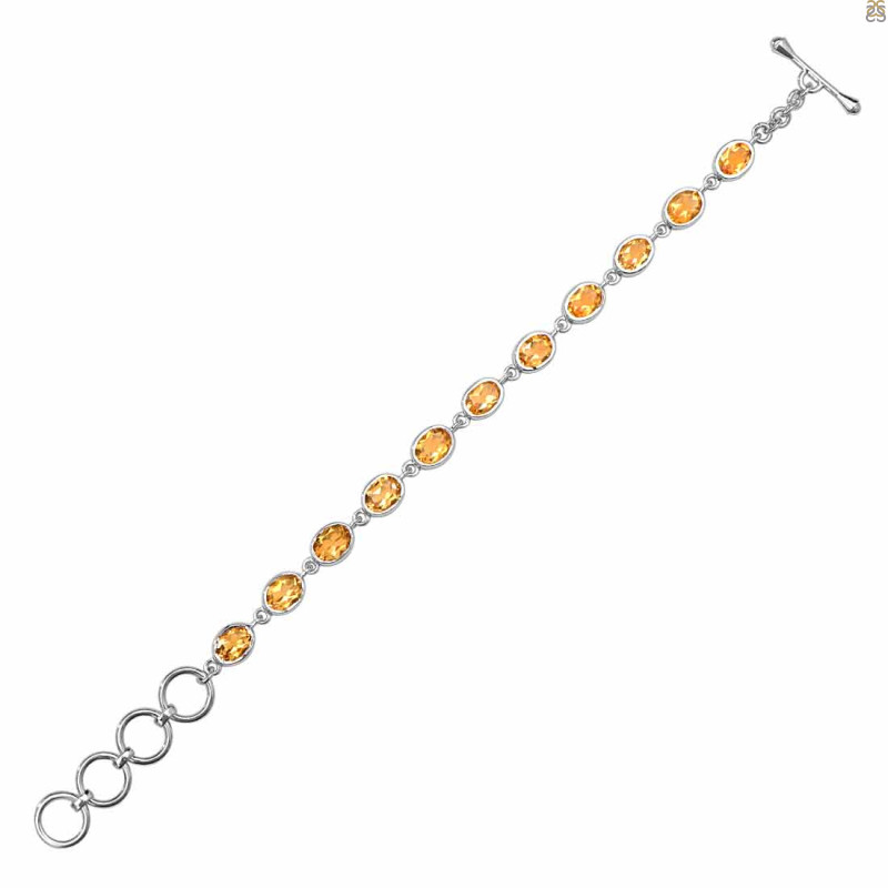 Citrine Bracelet CIT-RDB-114-CUT.