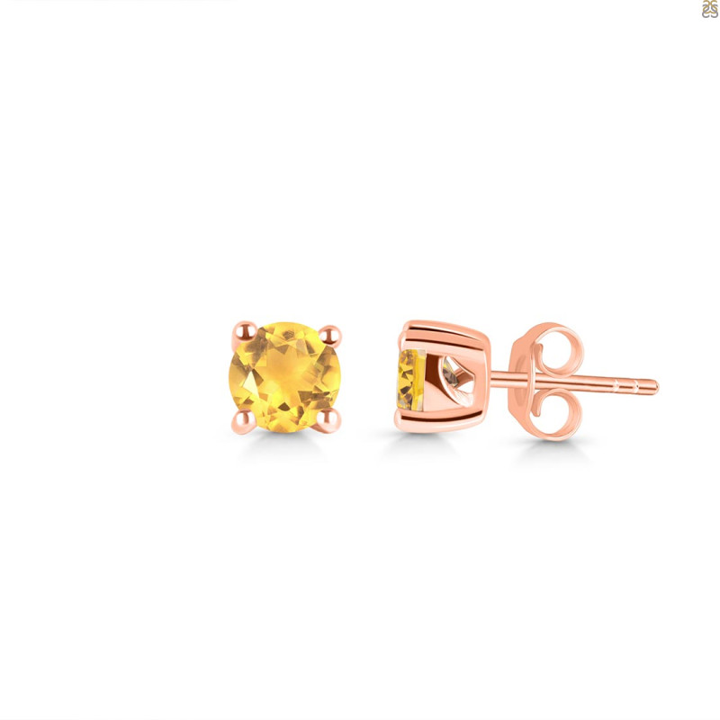 Citrine Stud Earring CIT-RDE-1321.