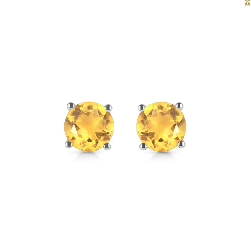 Citrine Stud Earring CIT-RDE-1353.