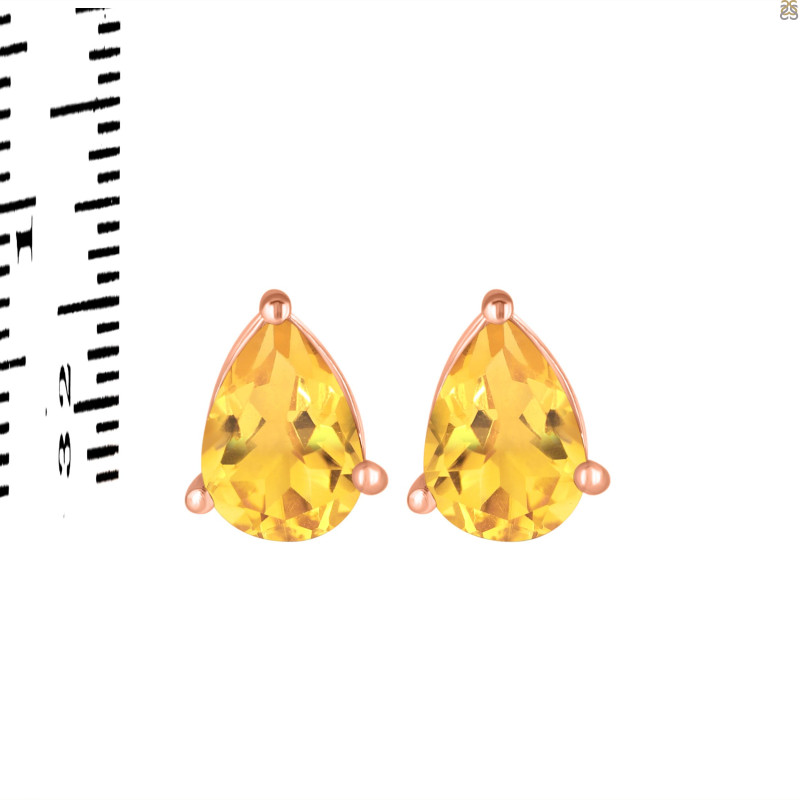 Citrine Stud Earring CIT-RDE-1368.