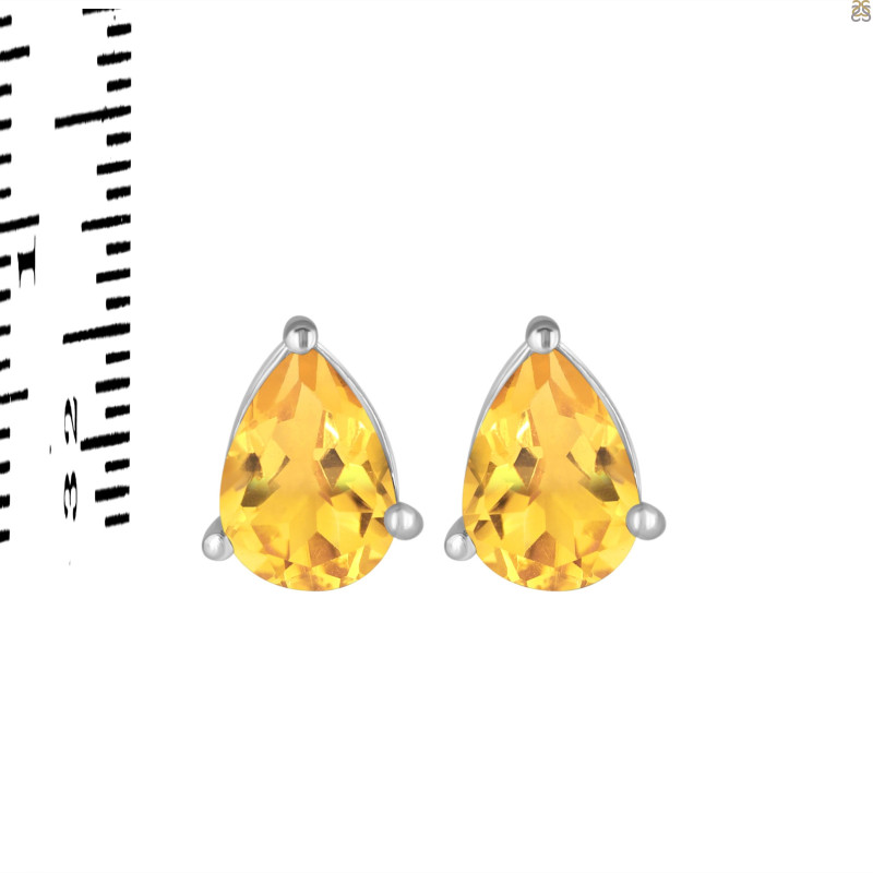 Citrine Stud Earring CIT-RDE-1368.