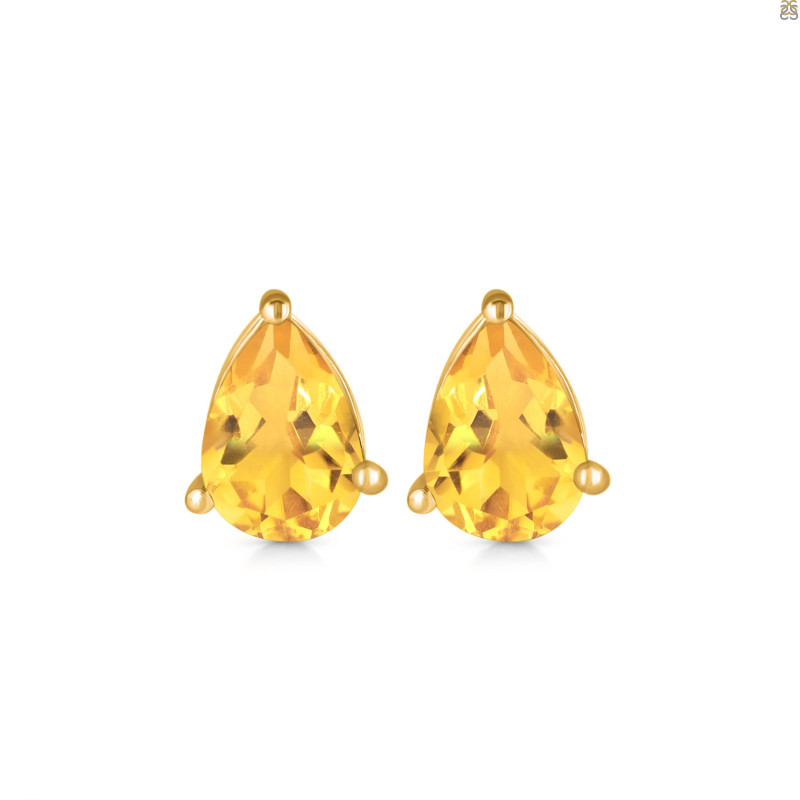 Citrine Stud Earring CIT-RDE-1368.