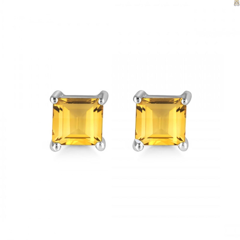 Citrine Stud Earring CIT-RDE-1373.