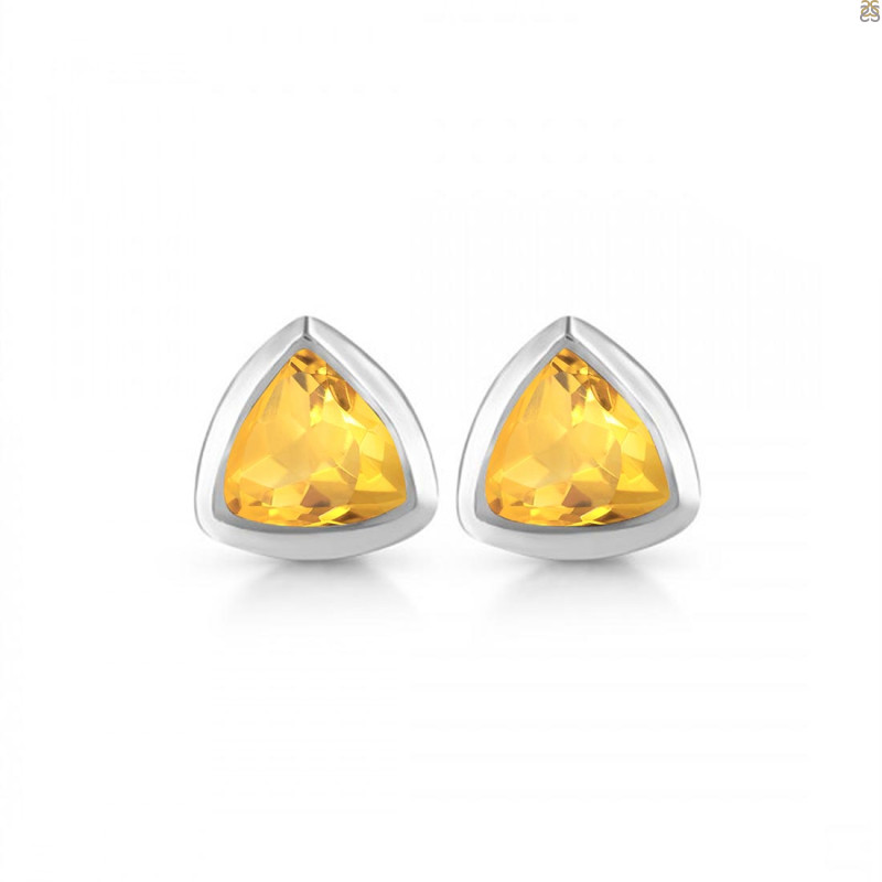 Citrine Stud Earring CIT-RDE-1378.