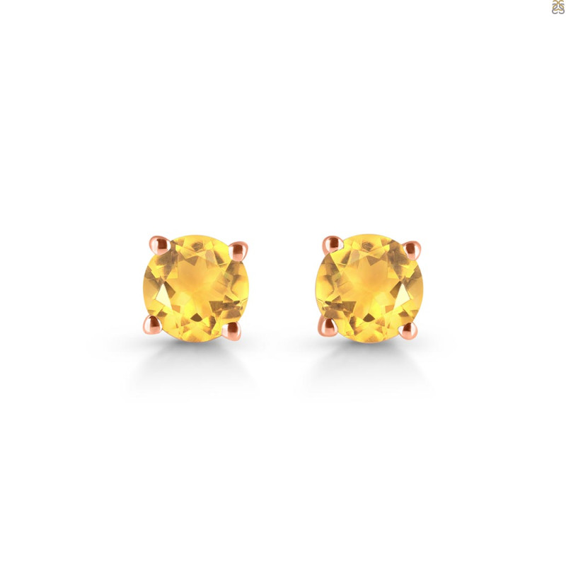 Citrine Stud Earring CIT-RDE-1435.