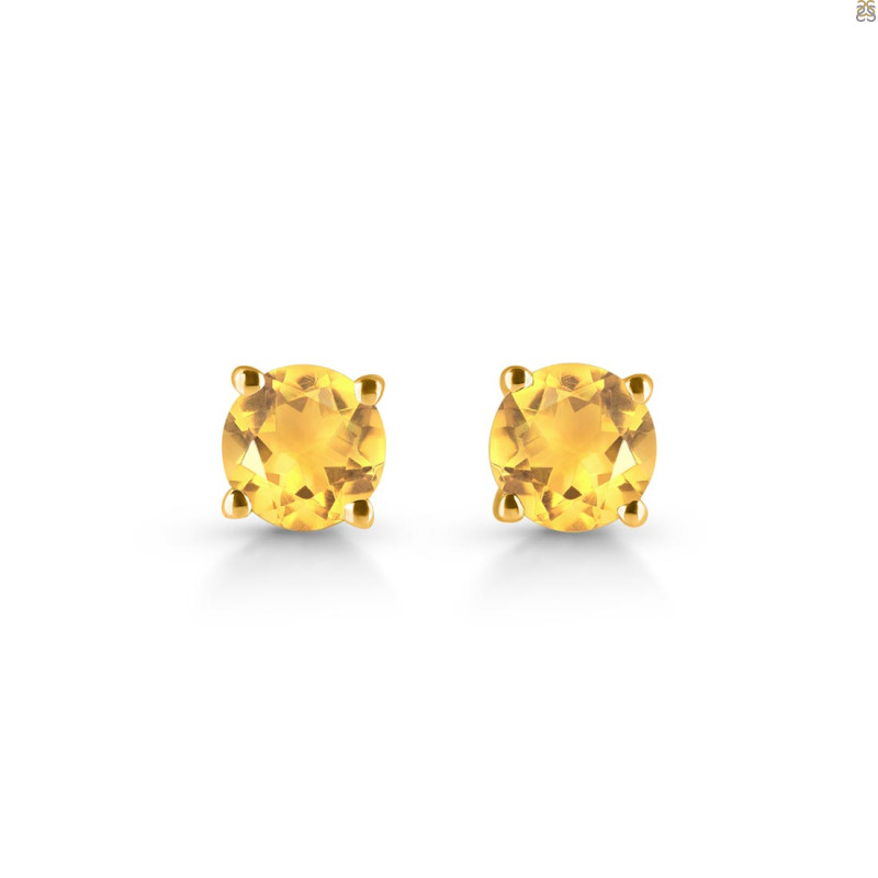 Citrine Stud Earring CIT-RDE-1435.