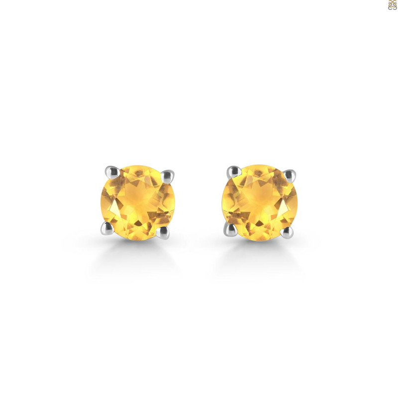 Citrine Stud Earring CIT-RDE-1435.